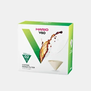 فلاتر قهوة v60 هاريو - 100 فلتر ورقي