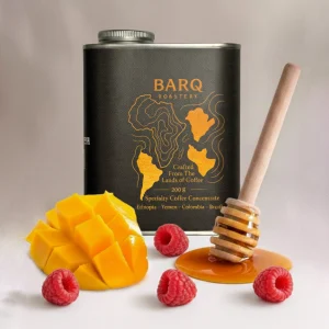 قهوة اثيوبيا شلشلي واين من يرجاتشيف — معالجة واين تخمير لاهوائي — برق الكويت — ايحاءات توت العليق مانجو زهري وشراب القيقب مخصصة لتحضير الفلتر V60